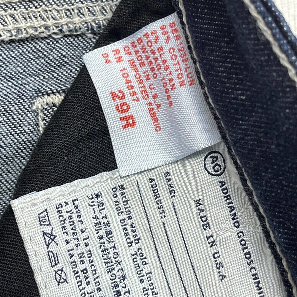 AG ADRIANO GOLDSCHMIED Shorts Womens 29R The Malibu Crop Pant Denim Blue - Picture 5 of 10